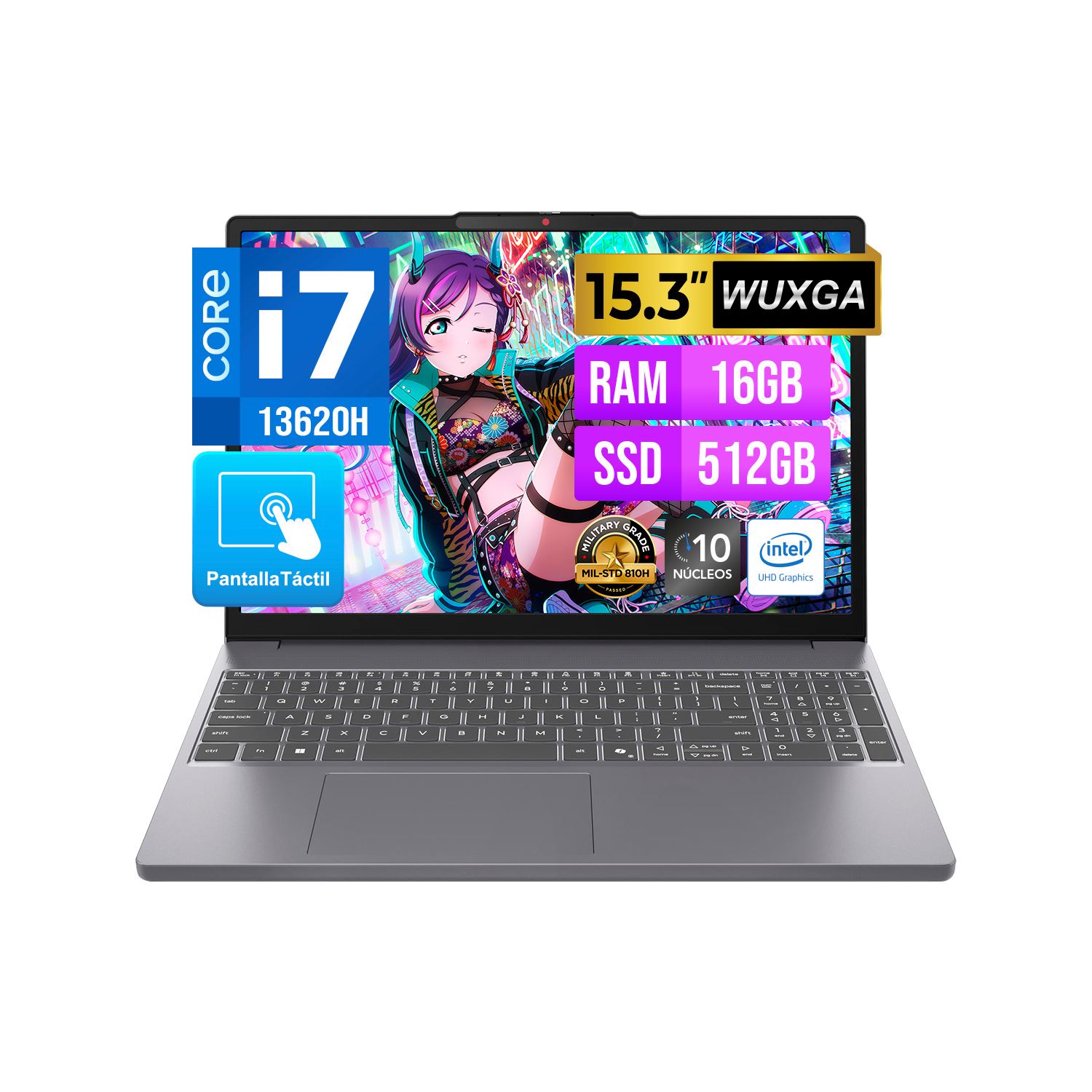 LAPTOP LENOVO Ideapad Slim 3 15IRH1 I7-13620H 16GB 512GB 15.3" TOUCH Freedos